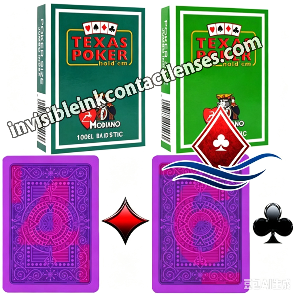 Invisible Ink Modiano Texas Holdem Marked Cards